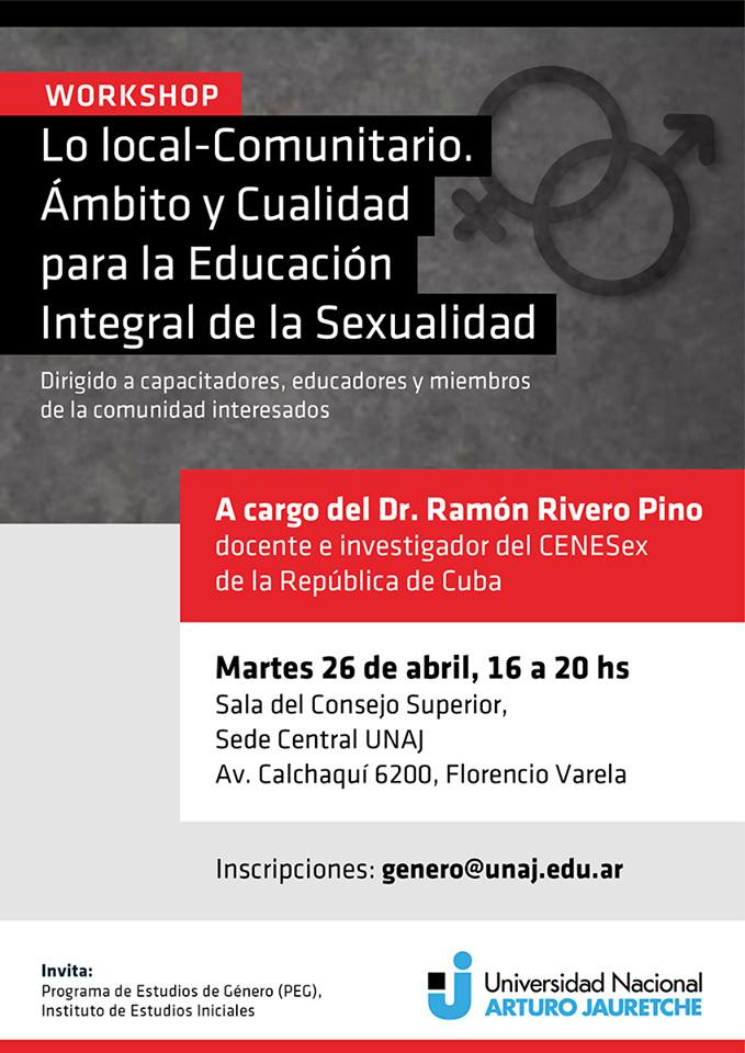 Workshop "Lo Local-Comunitario. Ámbito y Cualidad para la Educación Integral de la Sexualidad"